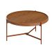 Mesa de Centro Aqua Freijó e Cobre 71 cm