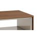 Mesa de Centro Ópera Off White com Freijó - Imcal Móveis