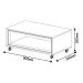 Mesa de Centro Ópera Off White com Freijó - Imcal Móveis
