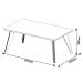 Mesa de Centro Classic Branco Acetinado - Imcal Móveis