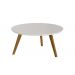 Mesa de Centro Classic Redonda Off White - Imcal Móveis