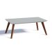 Mesa de Centro Classic Retangular Branca Acetinado