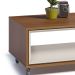 Mesa de Centro Opera Retangular Off White e Freijo Touch