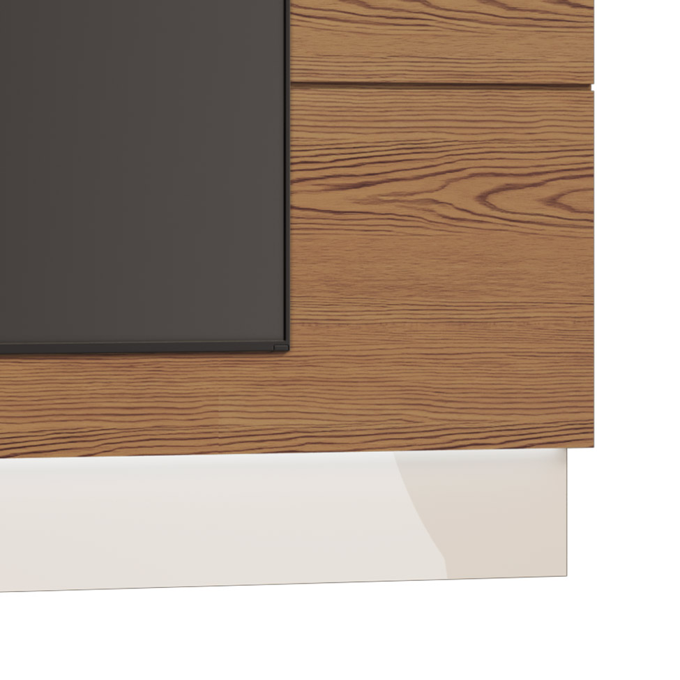 Painel Para TV 60 Polegadas Classic I Freijó com Off White