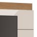 Painel Para TV 60 Polegadas Classic I Off White com Freijó Touch