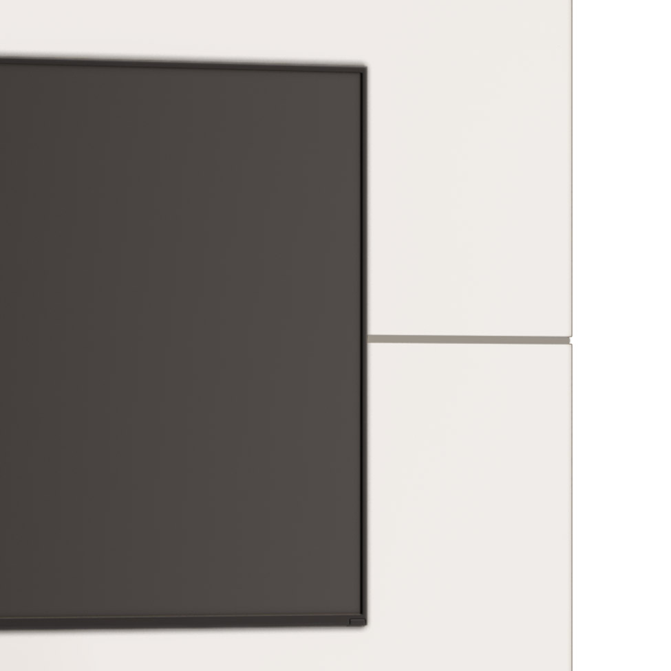 Painel Para TV 60 Polegadas Classic II Off White com Freijó Touch