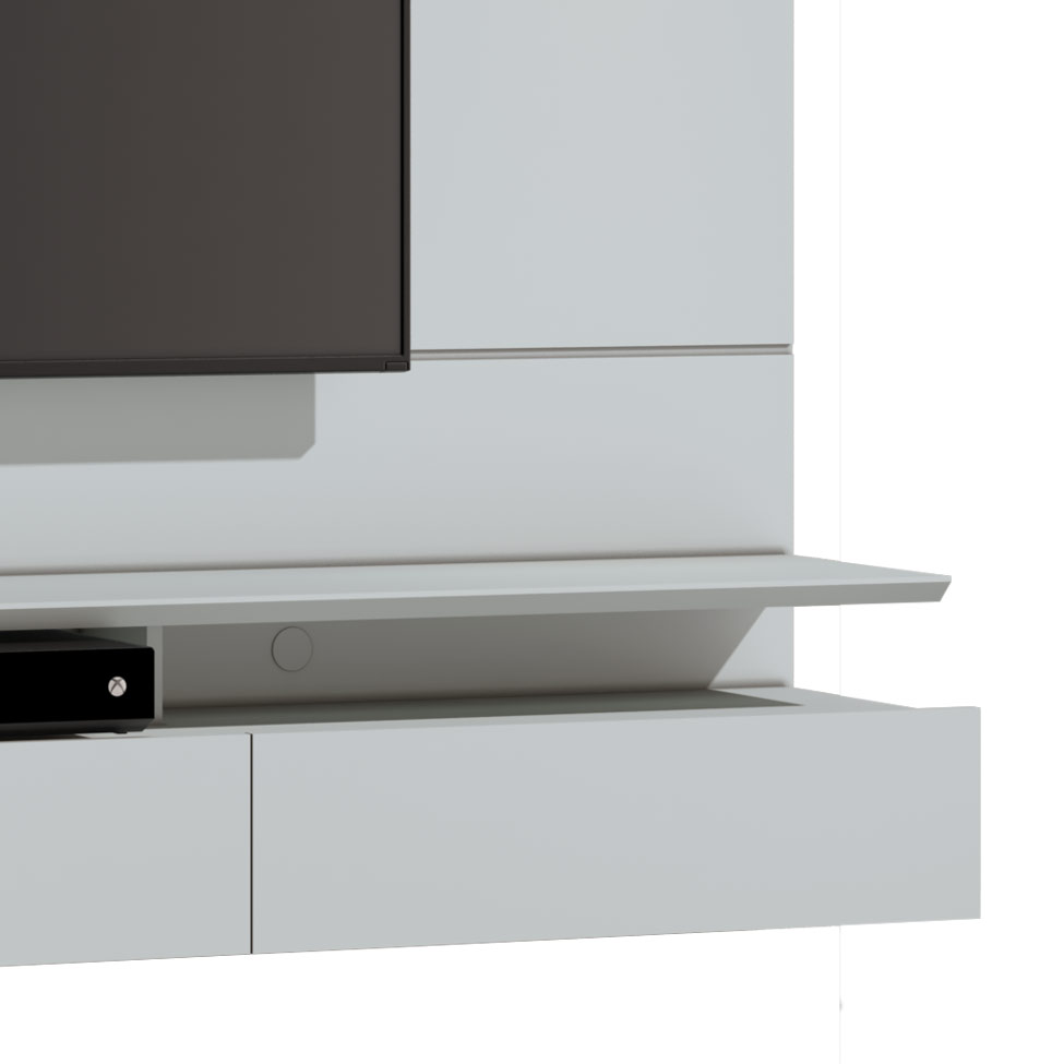 Painel para TV 60 Polegadas Decore Led I 3 GV Branco Acetinado