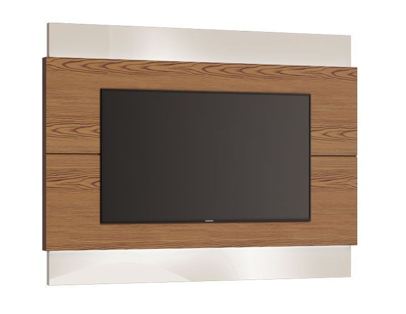 Painel para TV Classic 1.4 Freijó com Off White - Imcal Móveis
