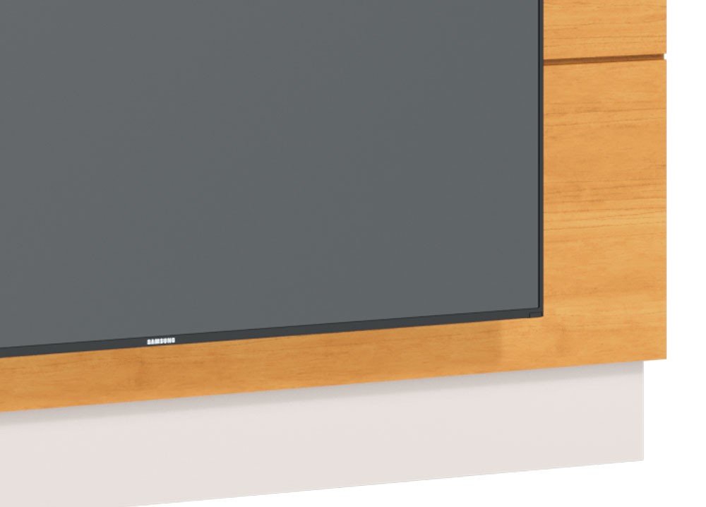 Painel para TV Classic 1.4 Nature com Off White - Imcal Móveis