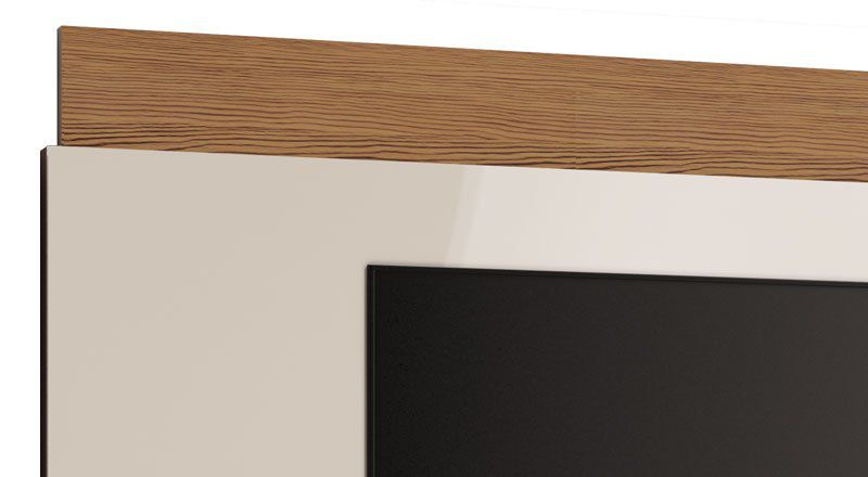 Painel para TV Classic 1.4 Off White com Freijó - Imcal Móveis