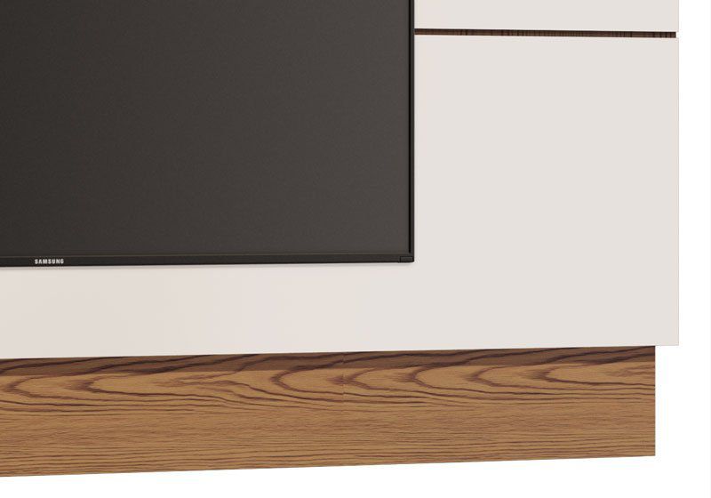 Painel para TV Classic 1.4 Off White com Freijó - Imcal Móveis