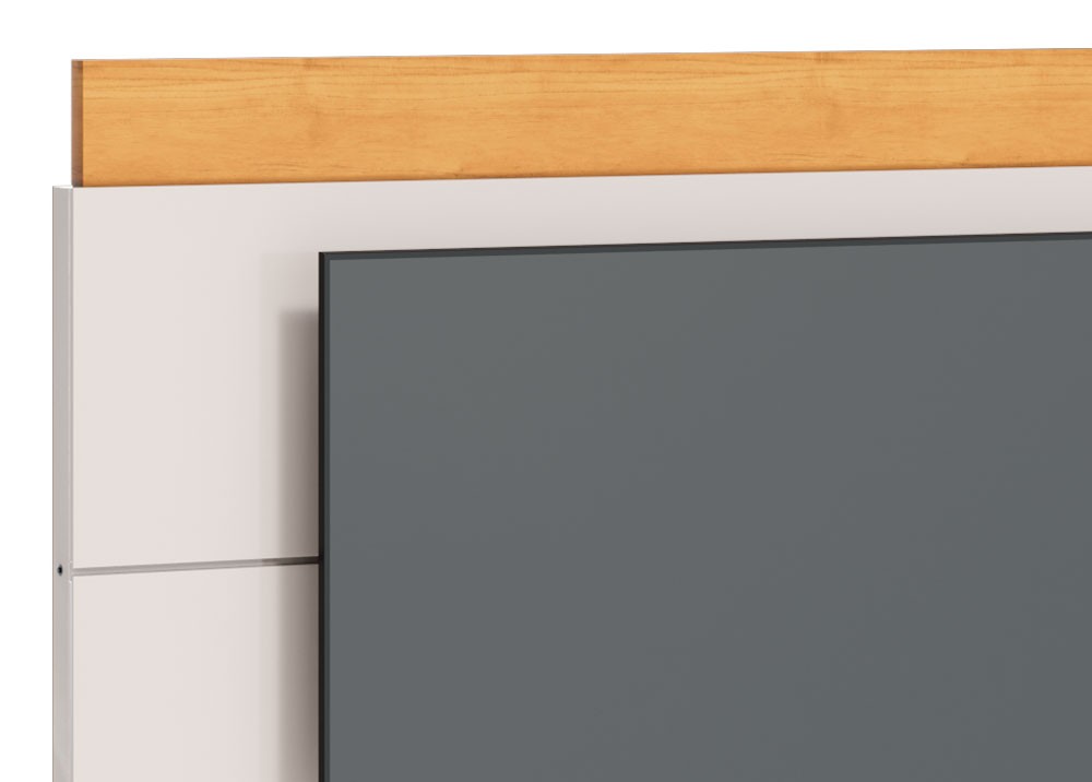 Painel para TV Classic 1.4 Off White com Nature - Imcal Móveis