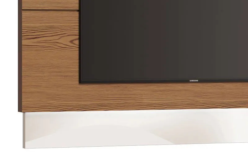 Painel para TV Classic 1.8 Freijó com Off White - Imcal Móveis