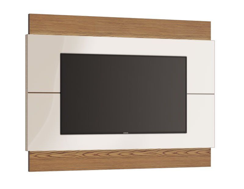 Painel para TV Classic 1.8 Off White com Freijó - Imcal Móveis