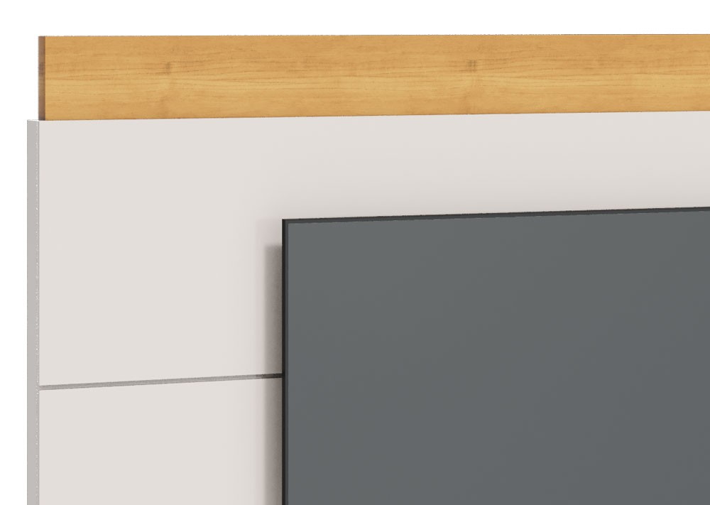 Painel para TV Classic 1.8 Off White com Nature - Imcal Móveis