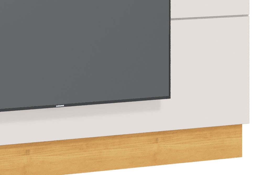 Painel para TV Classic 1.8 Off White com Nature - Imcal Móveis