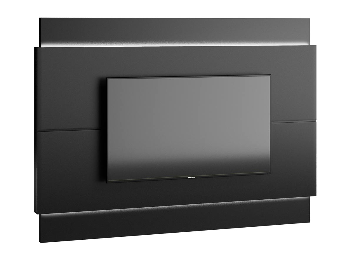 Painel para TV Classic 1.8 Preto - Imcal Móveis