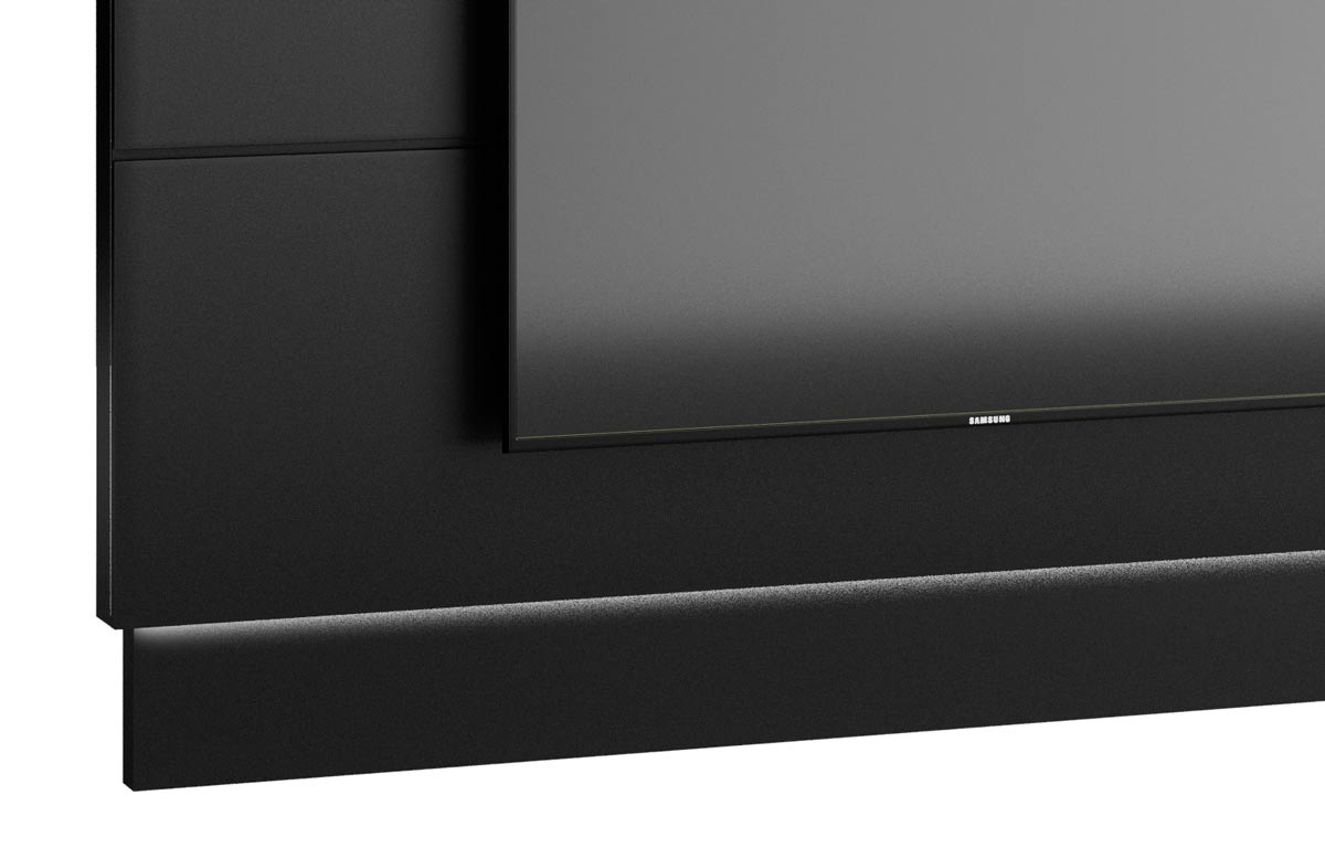 Painel para TV Classic 1.8 Preto - Imcal Móveis