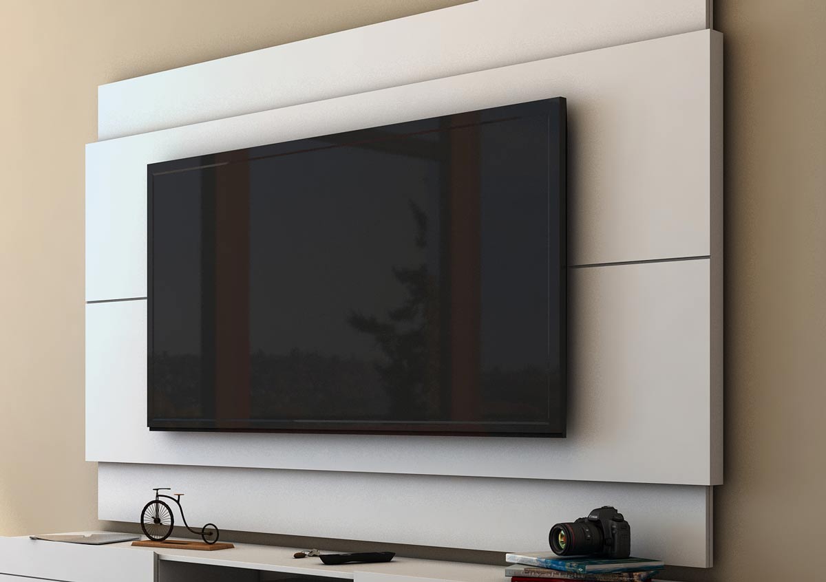 Painel para TV Classic 2.2 Branco Acetinado - Imcal Móveis