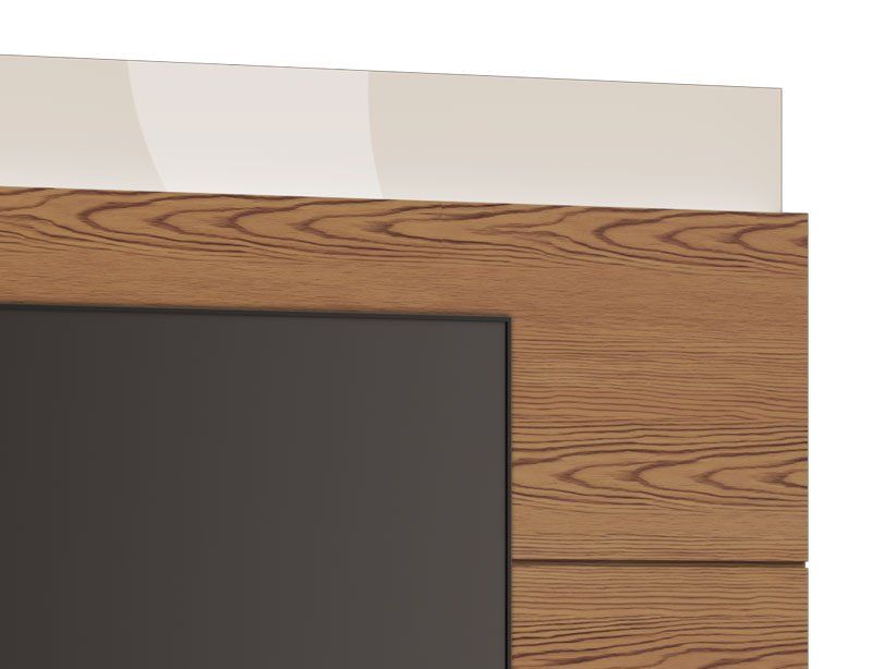 Painel para TV Classic 2.2 Freijó com Off White - Imcal Móveis