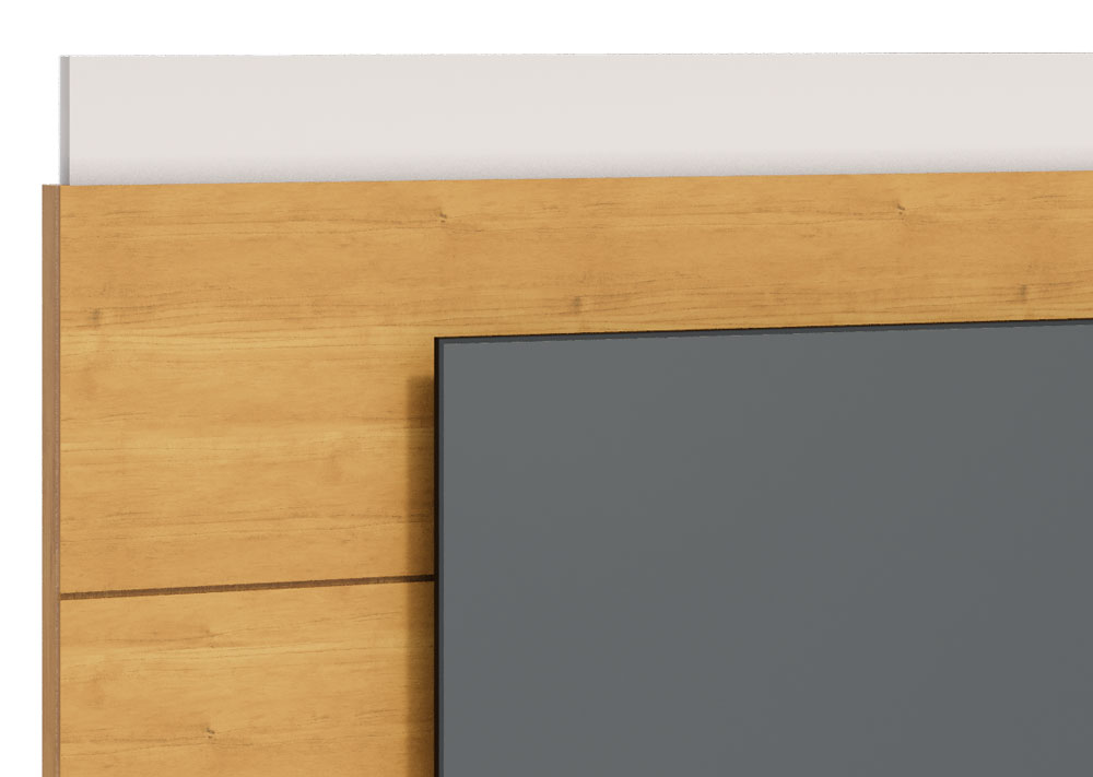 Painel para TV Classic 2.2 Nature com Off White - Imcal Móveis