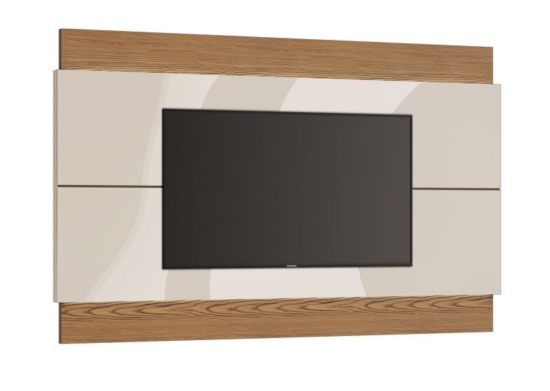 Painel para TV Classic 2.2 Off White com Freijó - Imcal Móveis