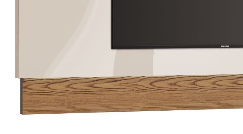 Painel para TV Classic 2.2 Off White com Freijó - Imcal Móveis