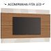 Painel para TV Classic 218cm Freijó/Off White - Imcal 