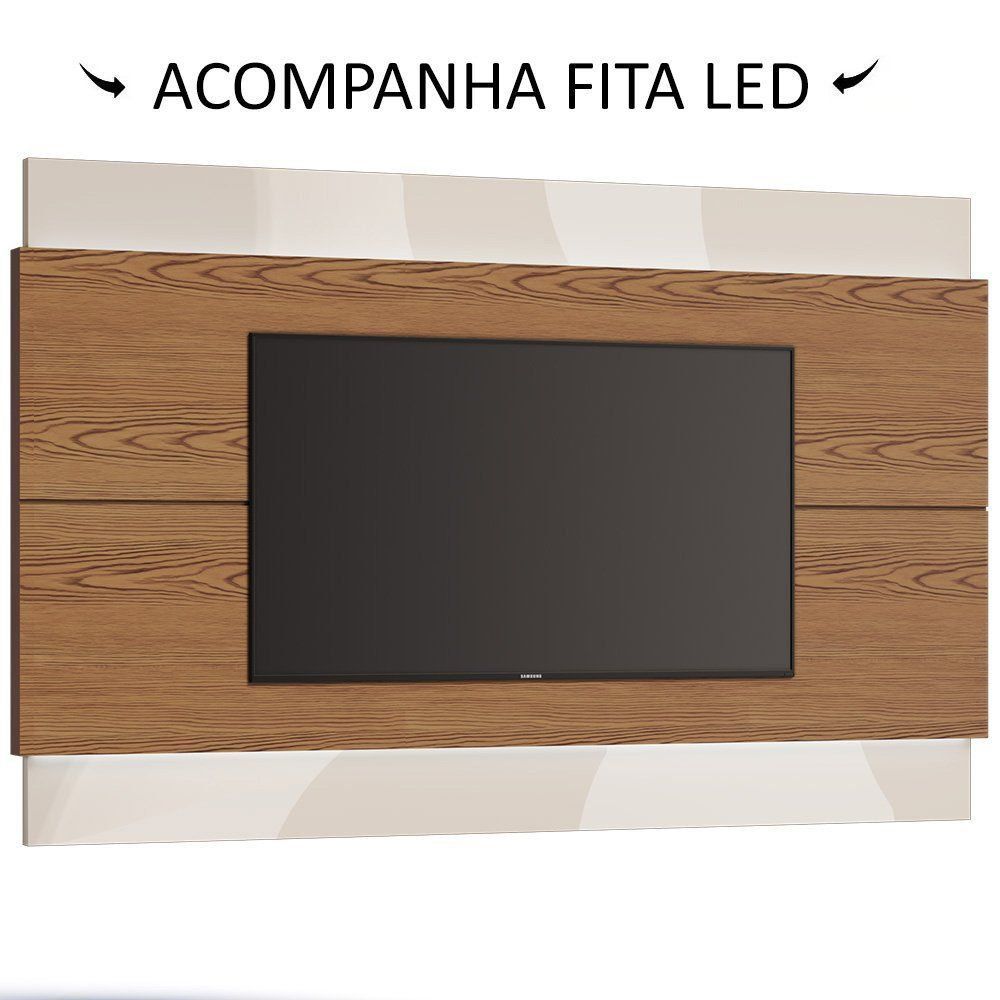 Painel para TV Classic 218cm Freijó/Off White - Imcal 