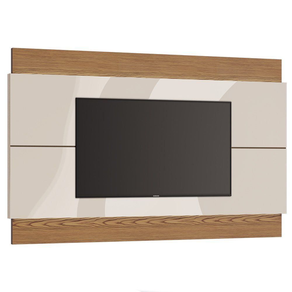 Painel para TV Classic 218cm Off White/ Freijó - Imcal 