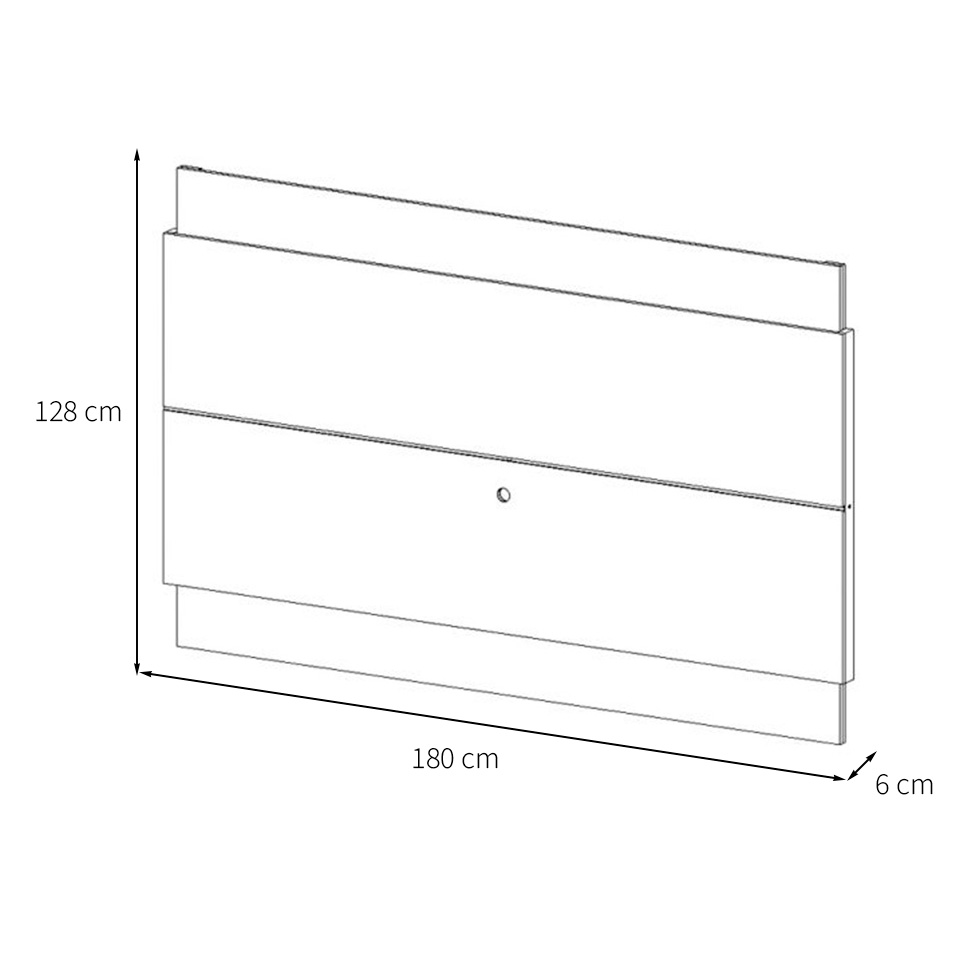 Painel para TV até 60 Polegadas Classic I Nature e Off White