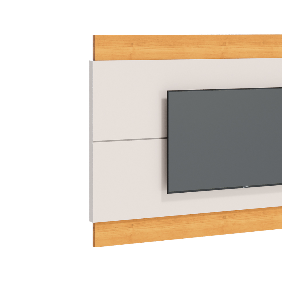 Painel para TV até 60 Polegadas Classic Off White e Nature
