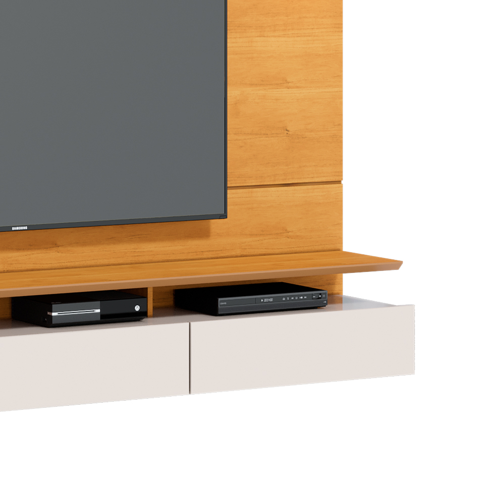Painel para TV até 60 Polegadas Decore Nature e Off White 182 cm