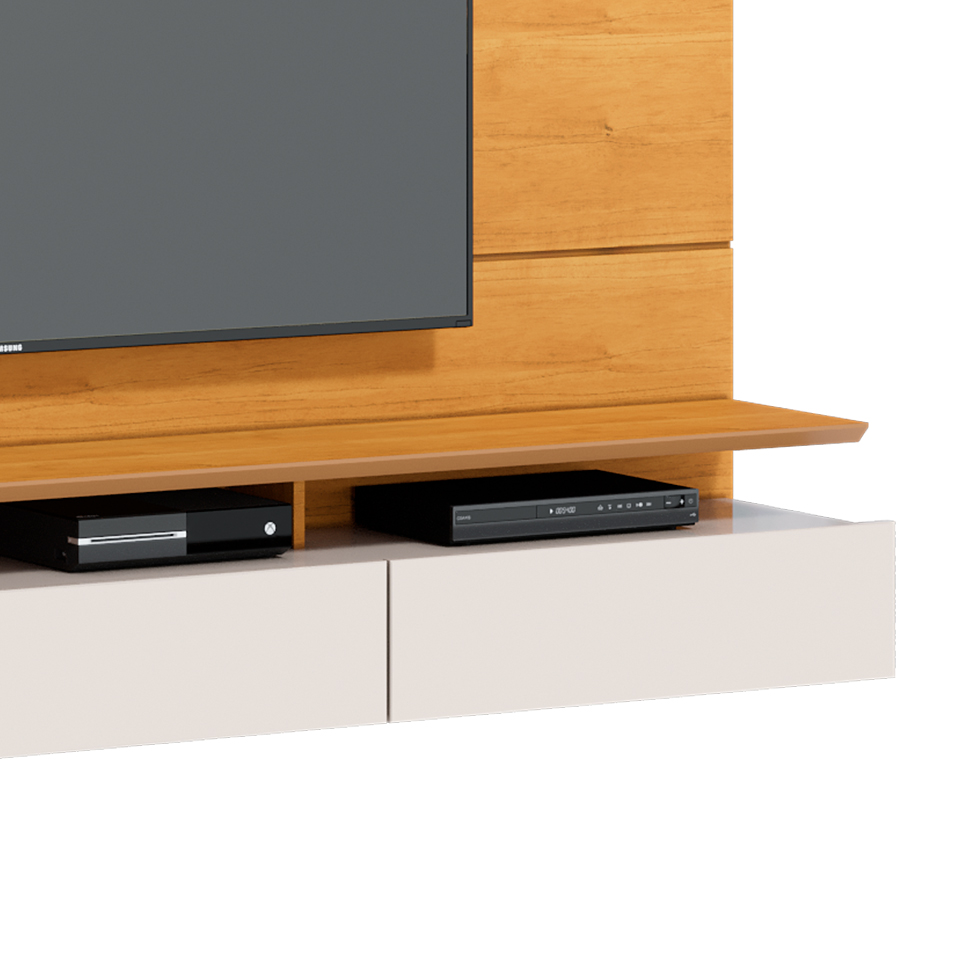 Painel para TV até 60 Polegadas Decore Nature e Off White 218 cm