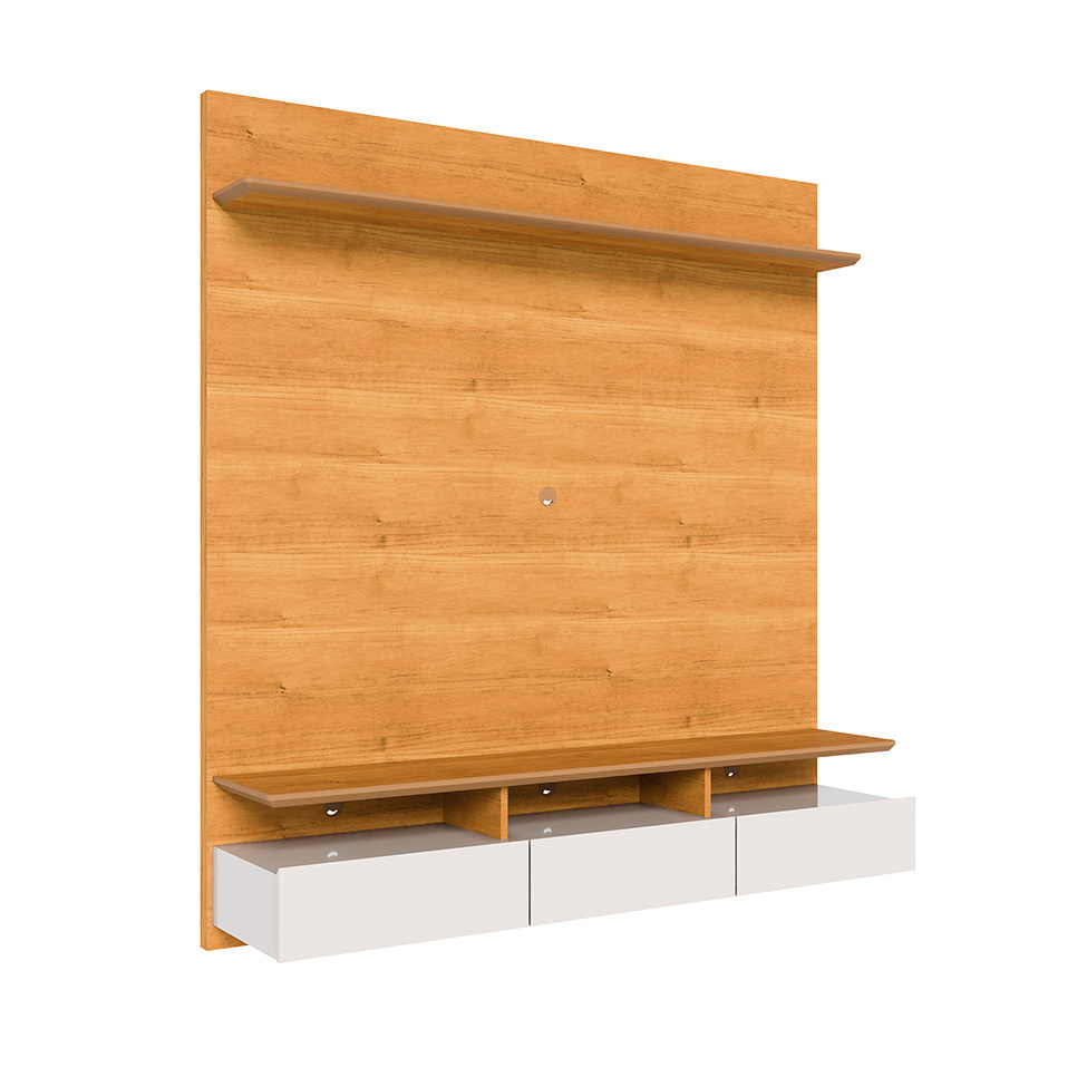 Painel para TV até 60 Polegadas Studio 3 Gavetas Nature e Off White