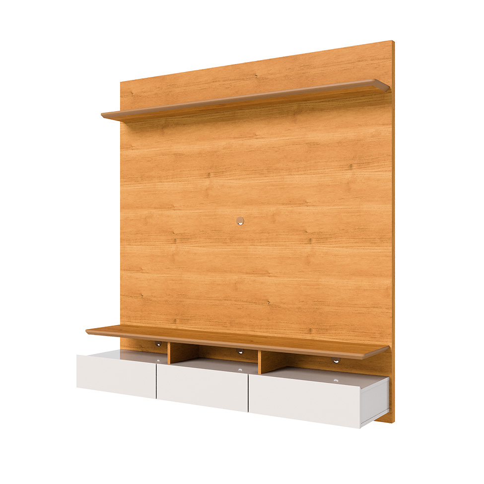 Painel para TV até 60 Polegadas Studio 3 Gavetas Nature e Off White