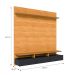 Painel para TV até 60 Polegadas Studio 3 Gavetas Nature e Preto