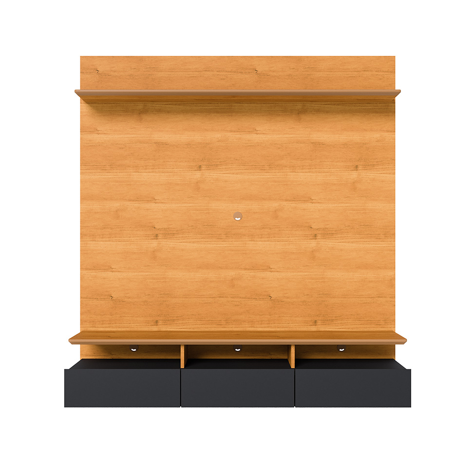 Painel para TV até 60 Polegadas Studio 3 Gavetas Nature e Preto