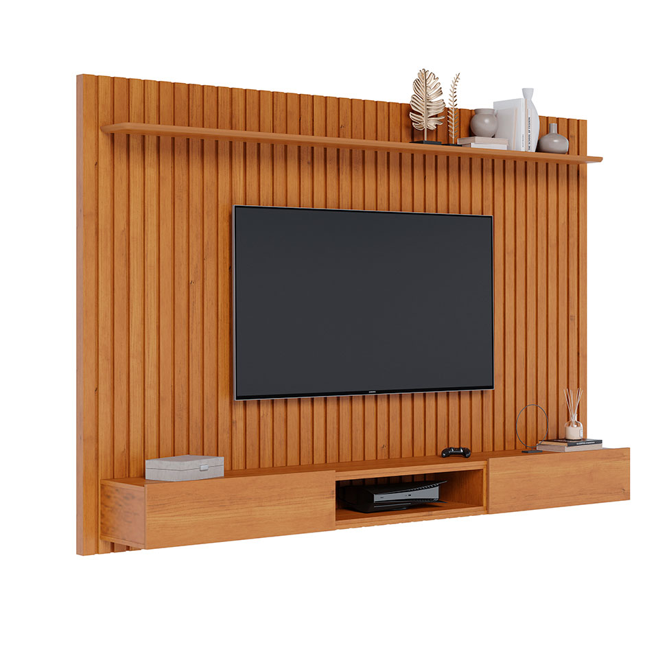 Painel para TV até 75 Polegadas Loft 2 PT Nature