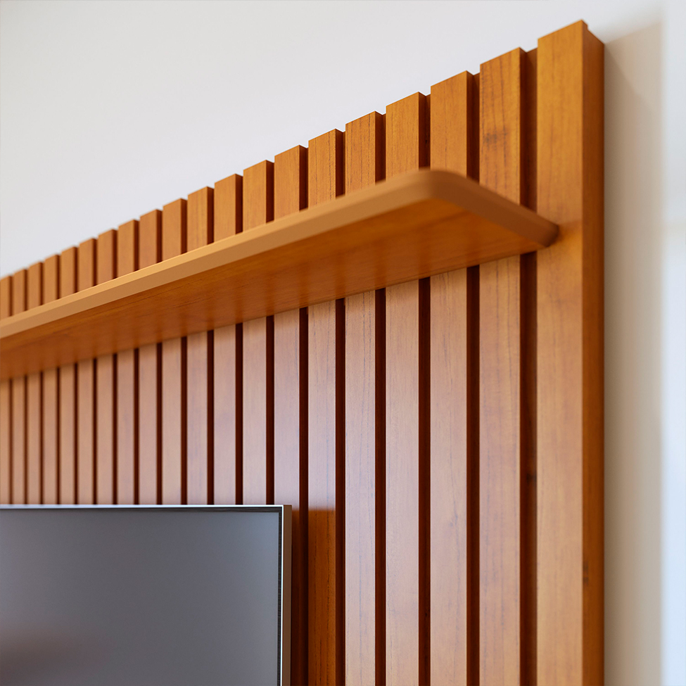 Painel para TV até 75 Polegadas Loft 2 PT Nature