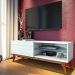Rack Classic 146cm 1 Gaveta Branco Acetinado - Imcal