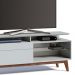 Rack Classic 146cm 1 Gaveta com Prateleira Branco Acetinado - Imcal
