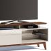 Rack Classic 146cm 1 Gaveta com Prateleira Off White/ Freijó - Imcal