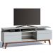 Rack Classic 180cm 2 Gavetas com Prateleira Branco Acetinado - Imcal
