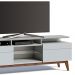Rack Classic 180cm 2 Gavetas com Prateleira Branco Acetinado - Imcal