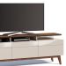Rack Classic 180cm 3 Gavetas com Prateleira Off White/ Freijó - Imcal