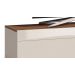 Rack Classic 1G 1.4 Off White com Freijó - Imcal Móveis