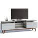 Rack Classic 218cm 2 Gavetas com Prateleira Branco Acetinado - Imcal