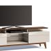Rack Classic 218cm 2 Gavetas com Prateleira Off White/ Freijó - Imcal