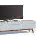 Rack Classic 218cm 3 Gavetas Branco Acetinado - Imcal